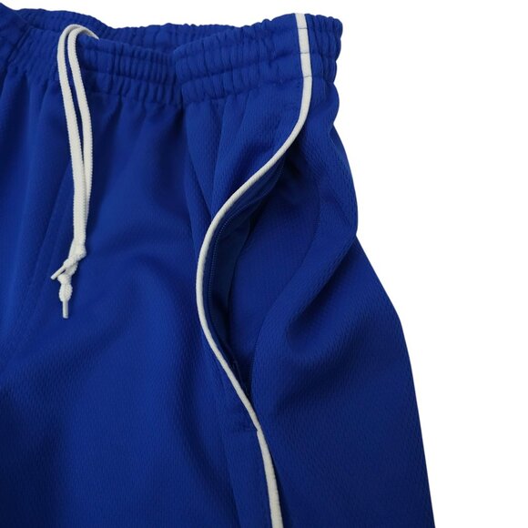 Nike Team Track Wind Pants Mens L Zipper Legs Elastic Drawstring Waist Blue - Picture 10 of 16